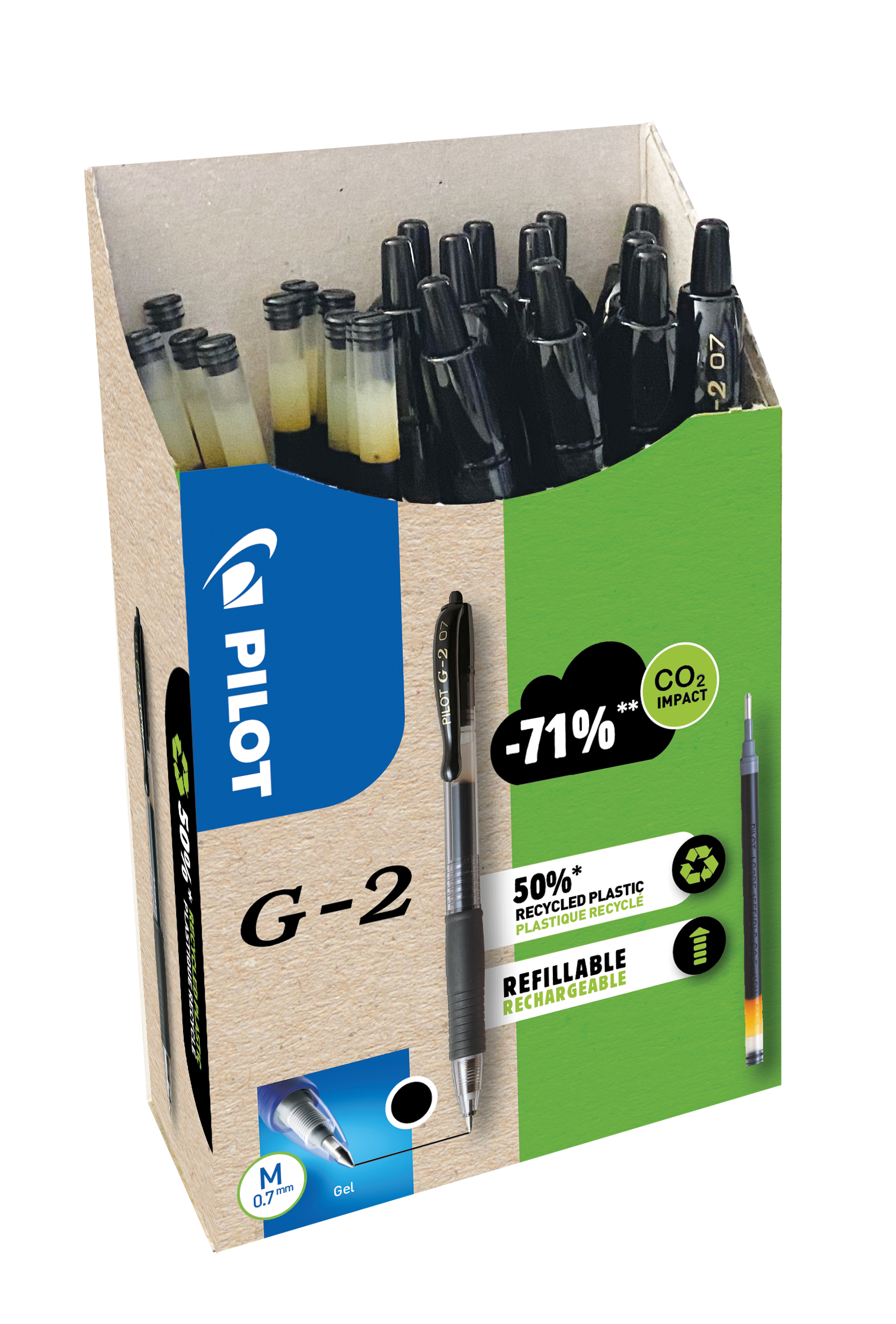 G-207 Retract Gel Roller Bonus Pack -Blk